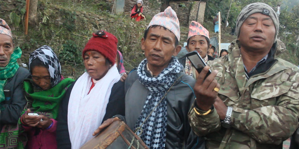 शहीदभूमि गाउँपालिका–३ खाल्सा क्षेत्रका किराँत राईले पापानी चाड सुरु