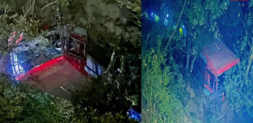 शङ्खरापुर नगरपालिका–३ मा भीषण बस दुर्घटना, पाँच जनाको मृत्यु