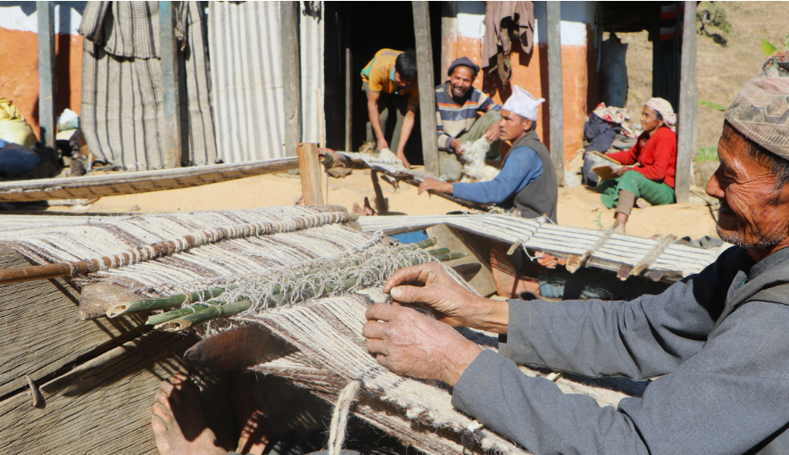 नारायण नगरपालिकामा परम्परागत राडीपाखी उद्योग जोगाउन चुनौती