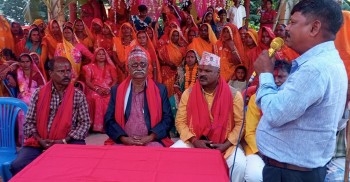 इनरुवा नगरपालिकाले राजाजी हिडिबार बाबा ग्रामथानमा मण्डप र धर्मशालाको उद्घाटन गर्‍यो