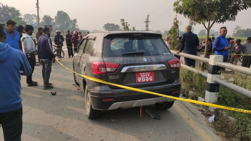 मिथिला नगरपालिकामा कार दुर्घटनास् एकको मृत्यु, एक गम्भीर घाइते