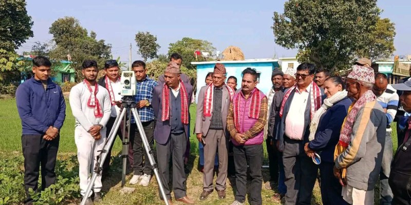 कञ्चनपुरका पालिकामा भूमि नाप जाँचको काम पुनः सुरु