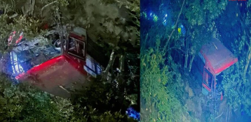 शङ्खरापुर नगरपालिका–३ मा भीषण बस दुर्घटना, पाँच जनाको मृत्यु