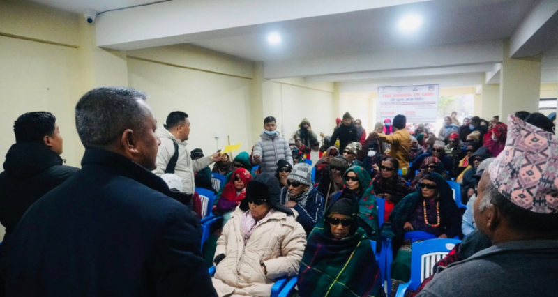 मर्स्याङ्दी गाउँपालिकाको निःशुल्क आँखा शिविरबाट १३५ जनाले पाए शल्यक्रिया सेवा