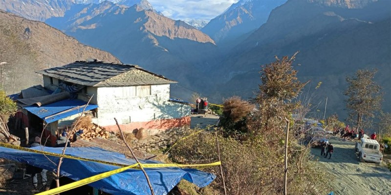 धवलागिरि गाउँपालिका–७ झिनडाँडामा युवतीको हत्या, श्रीमान् नियन्त्रणमा