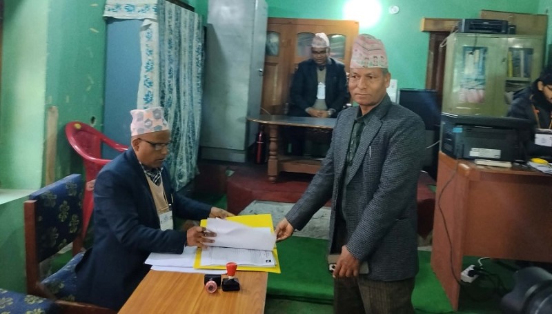 दार्चुला पालिकामा नेमकिपाका रावलद्वारा पहिलो मनोनयन दर्ता